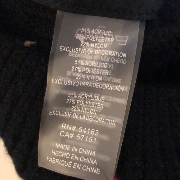 Karl Lagerfeld Paris Karl Icons Embroidered Knit Beret Color Black OS NWT - Picture 11 of 14